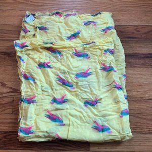 GAP Multicolor Bird Scarf/ Shawl